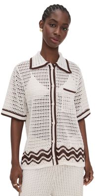 Dress To Orla Knit Shirt Beige Grain M