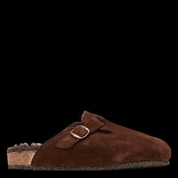 Bosabo - Sabots en cuir velours - Taille 41 - Marron