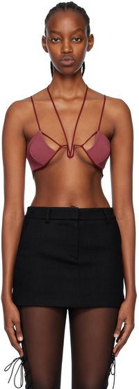 Nensi Dojaka Soutien-gorge angulaire bourgogne