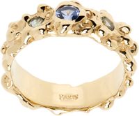 FARIS Gold Roca Gem Band Ring