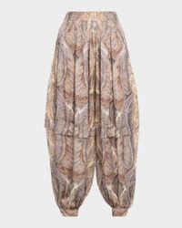 Hypnotic Silk Harem Pants