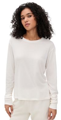 Éterne Long Sleeve Boyfriend T-Shirt Ivory XL