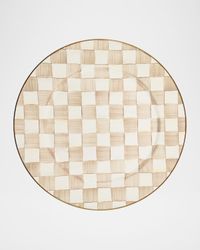 Mocha Check Serving Platter