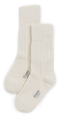 Stems Pure 97 Cashmere Socks Chestnut One Size