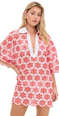 SUNDRESS Lupita Dress Eyelet Red L/XL