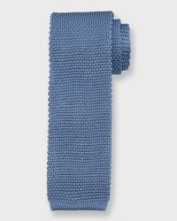 Men's Silk-Cotton Knit Tie
