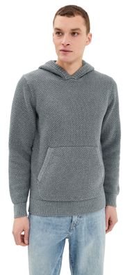Taylor Stitch Crawford Sweater Hoodie Deep Sea Twist 40