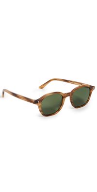 Illesteva William Sunglasses Teak w/ Olive Lenses One Size