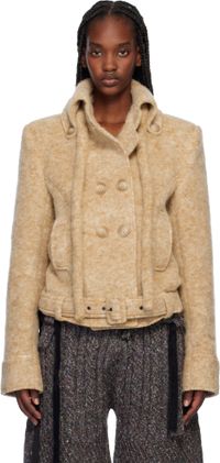 Ottolinger Beige High Collar Jacket