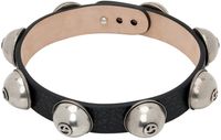 Acne Studios Black Leather Stud Choker
