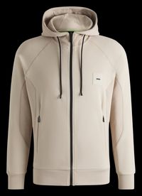 Boss - Sweat zippé à capuche - Taille 3XL - Beige