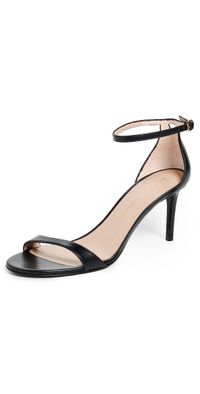 Stuart Weitzman Nudist II Sandal 75 Black 8.5