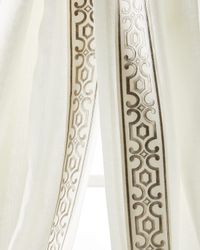 Two Andes Natural Curtains, 96"L