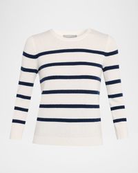 Cashmere Striped Crewneck