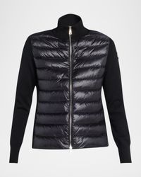 Combo Down Short Cardigan