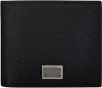 Dolce&Gabbana Black Dauphine Calfskin Wallet