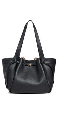 Tory Burch Romy Pebbled Tote Black One Size