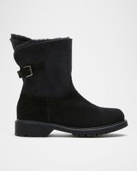 Hadley Shearling-Lined Suede Boots