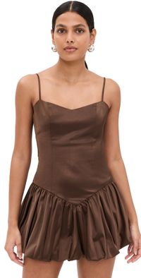Lioness Dollhouse Mini Dress Coffee M