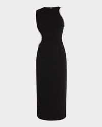 Nadya Crystal-Embellished Cutout Midi Dress