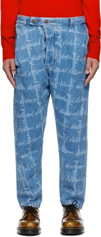 Vivienne Westwood Blue Drunken Jeans