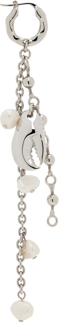 Acne Studios Silver Claw Charm Single Earring