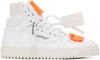 Off-White White & Orange 3.0 Off Court Sneakers