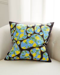 Lemon Pebbles Cushion, 20" Square