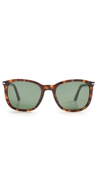 Persol Galleria Pillow Sunglasses Havana/Green One Size