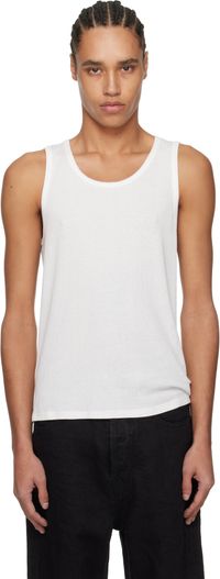 The Row White Solstice Tank Top