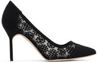 Manolo Blahnik Black Capcour Heels