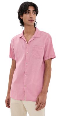 Barbour Barbour Garment Dyed Nelson Regular Fit Shirt True Pink L