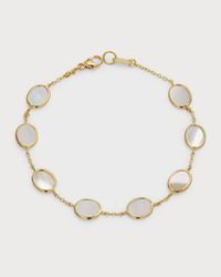 18k Polished Rock Candy Confetti Bracelet in Mother of Pearl