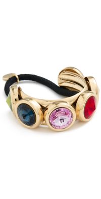 LELET NY Clare Crystal Pony Cuff Rainbow Multi One Size