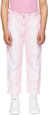 Givenchy Kids Pink 4G Jeans