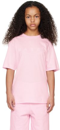Marni Kids Pink Logo T-shirt