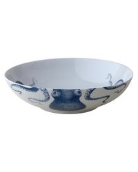 Blue Lucy Wide Serving Bowl, 9.5"