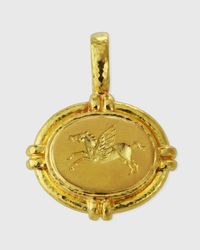19k Yellow Gold Pegasus Horse Pendant