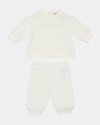 Boy's Embroidered Sweatshirt & Pants Set, Size 3M-3