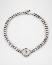 Men's Sovereign Skull Choker Chain Necklace