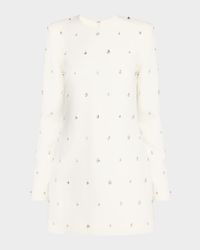 Kenna Embellished Long-Sleeve Mini Dress