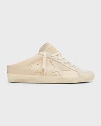 Sabot Mixed Leather Star Slide Sneakers