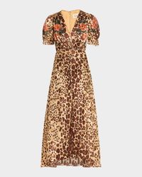 Lea Printed Long Dress