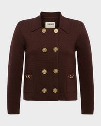 Madilyn Double-Breasted Knit Jacket