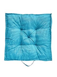 Today Linge De Maison - Coussin de sol extérieur imprimé - Taille 43x43 - Bleu