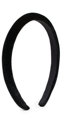 Jennifer Behr Tiana Headband In Velvet Black One Size