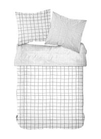 Today Linge De Maison - Parure de lit imprimé en coton - Taille 220x240 cm - Blanc