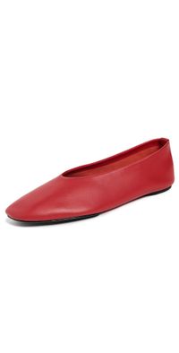 St. Agni Soft Glove Ballet Flats Rosso 38