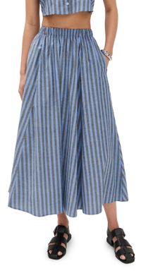 LE BOP Martha Skirt Pink Stripe XL