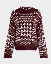 Mock-Neck Nordic Cashmere Sweater